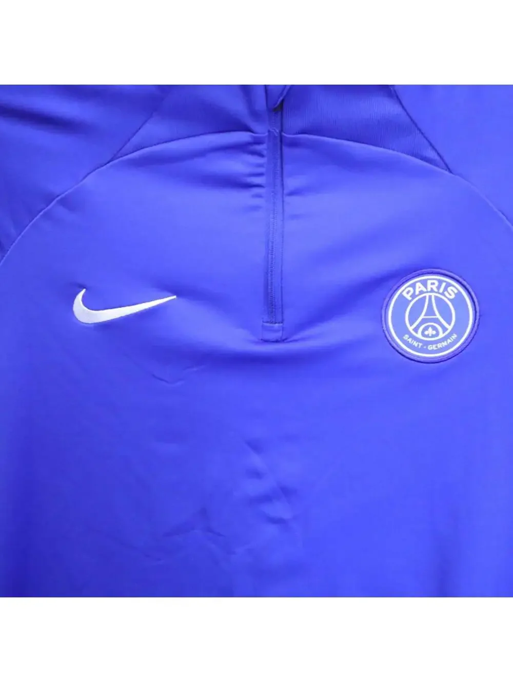 Nike Dri-FIT Paris Saint-Germain PSG 1/4 Zip Drill Top Youth XL Blue Soccer